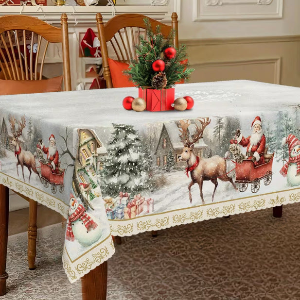 Christmas-themed table decorations