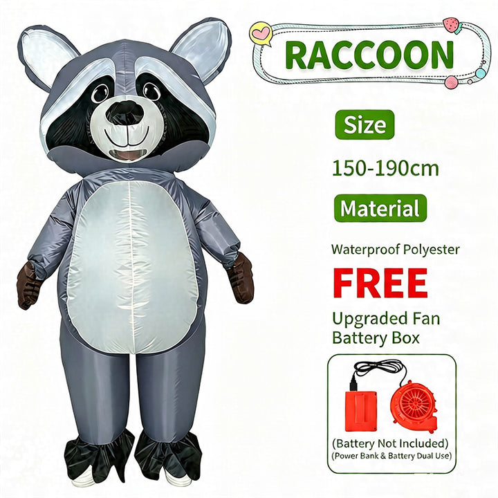 Fun inflatable costumes suitable for holiday parties and stage performances