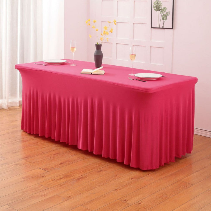 Stretch table cover: dust-proof and durable—an ideal choice for parties