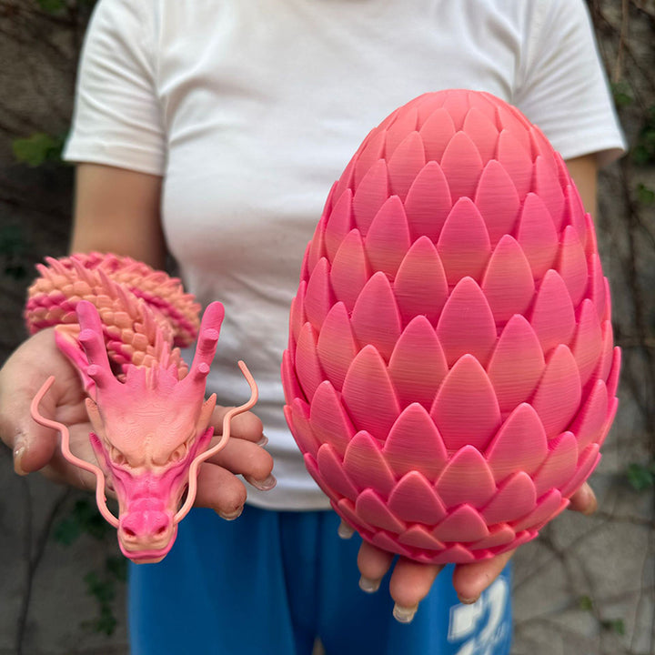 3D-Printed Dragon Scale Egg Decoration Set