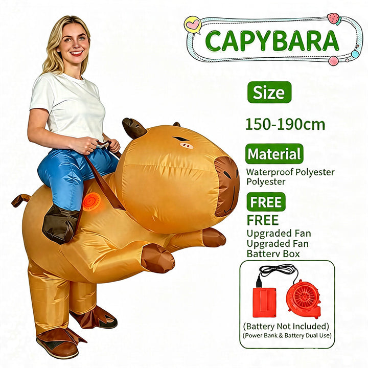 Fun inflatable costumes suitable for holiday parties and stage performances