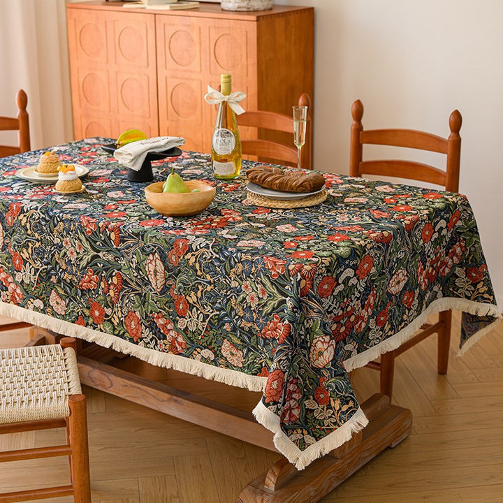American country-style floral tablecloth