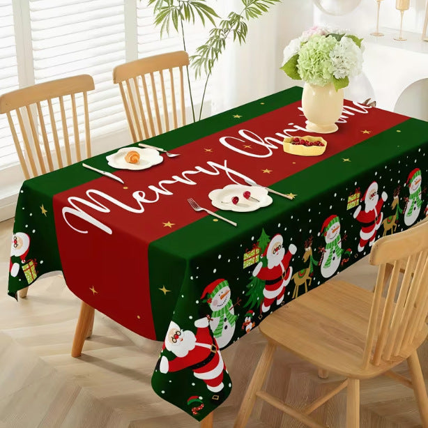 Popular Christmas-themed tablecloth decorations