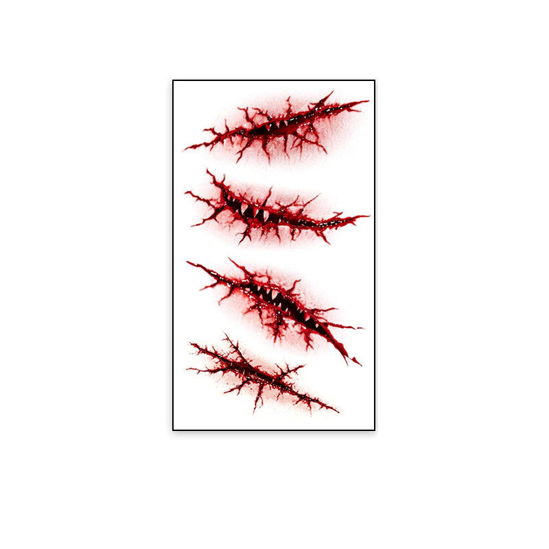 Realistic Horror Scar Temporary Tattoos
