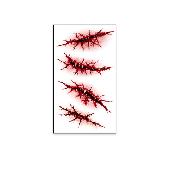 Realistic Horror Scar Temporary Tattoos