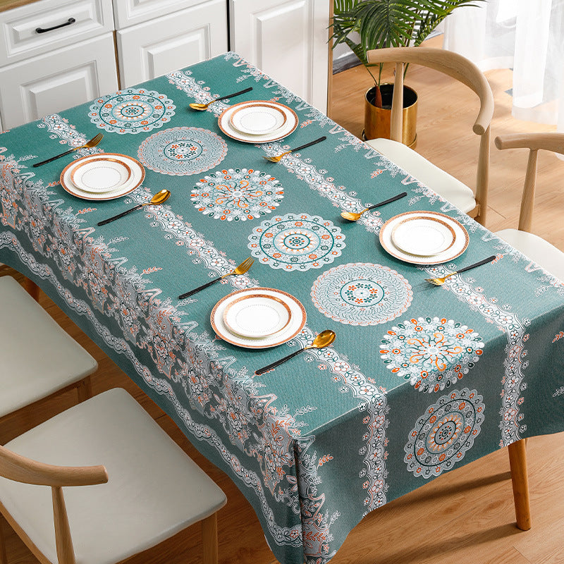 New waterproof, oil-proof, and heat-resistant tablecloth