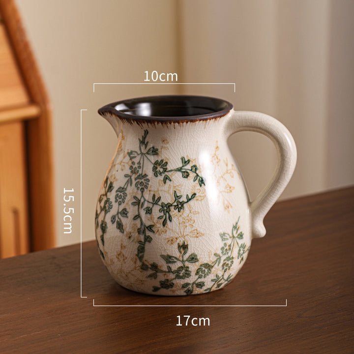 Exquisite blue and white porcelain vase ornament