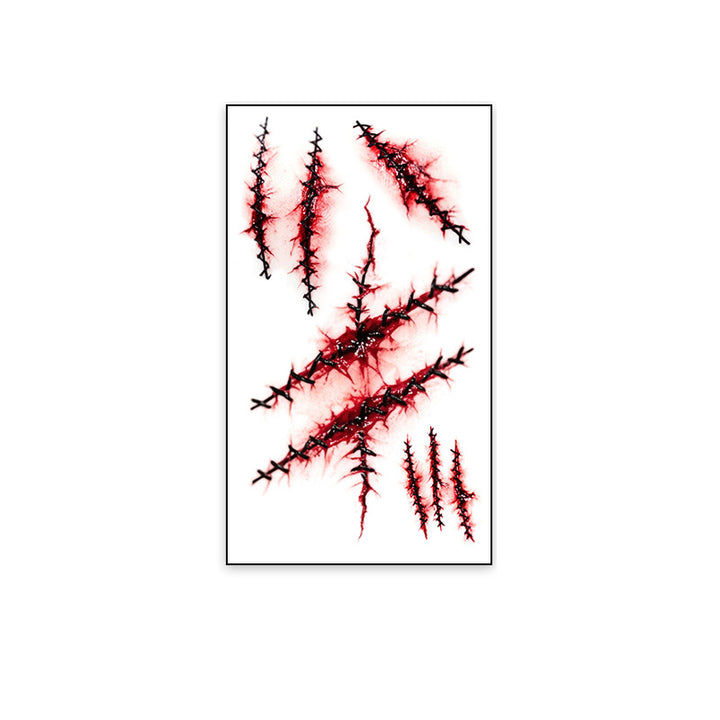 Realistic Horror Scar Temporary Tattoos