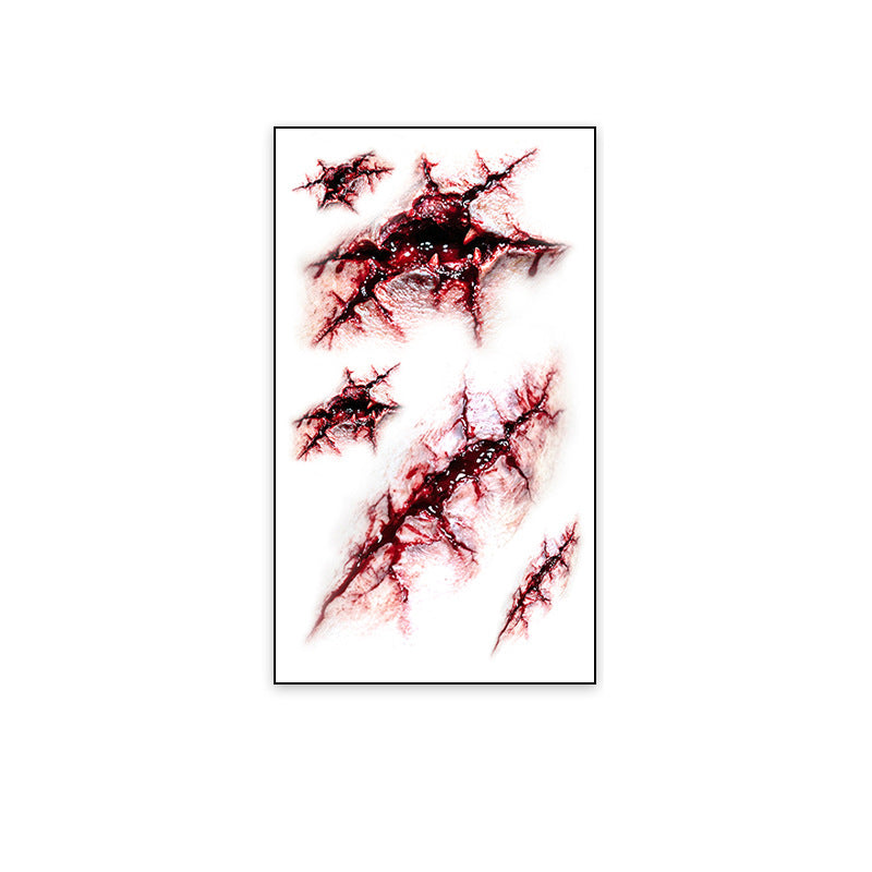 Realistic Horror Scar Temporary Tattoos
