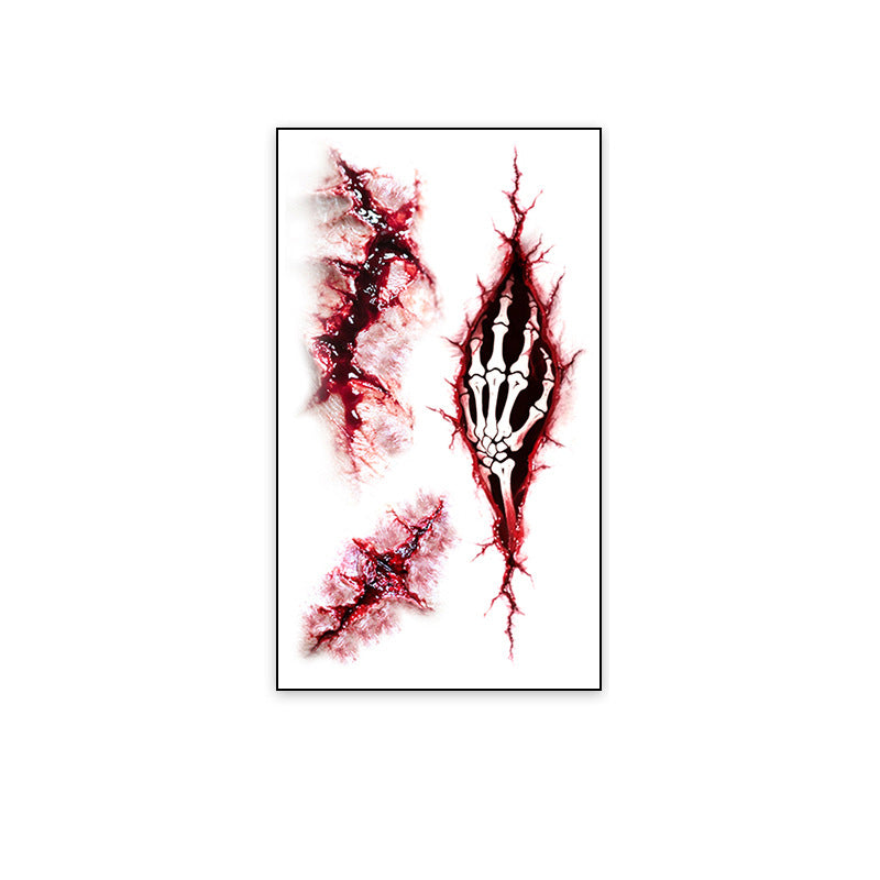 Realistic Horror Scar Temporary Tattoos