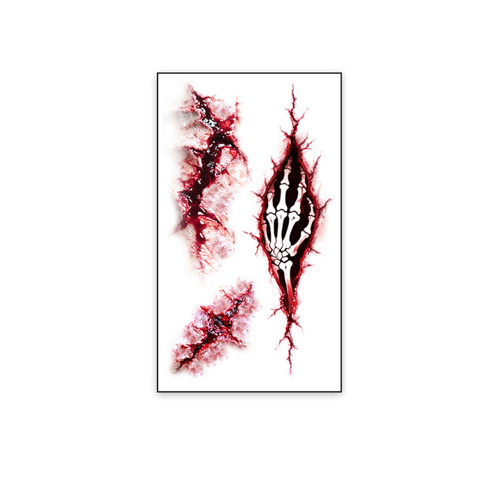 Realistic Horror Scar Temporary Tattoos