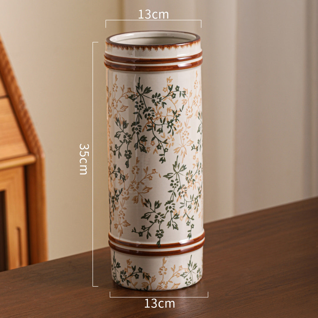 Exquisite blue and white porcelain vase ornament