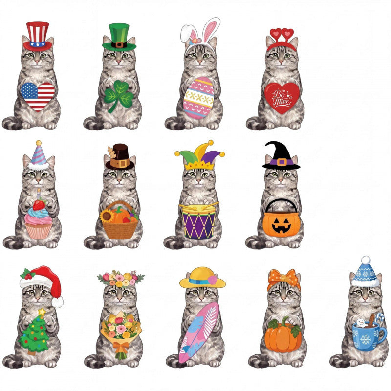 Best-selling interchangeable wooden animal ornaments