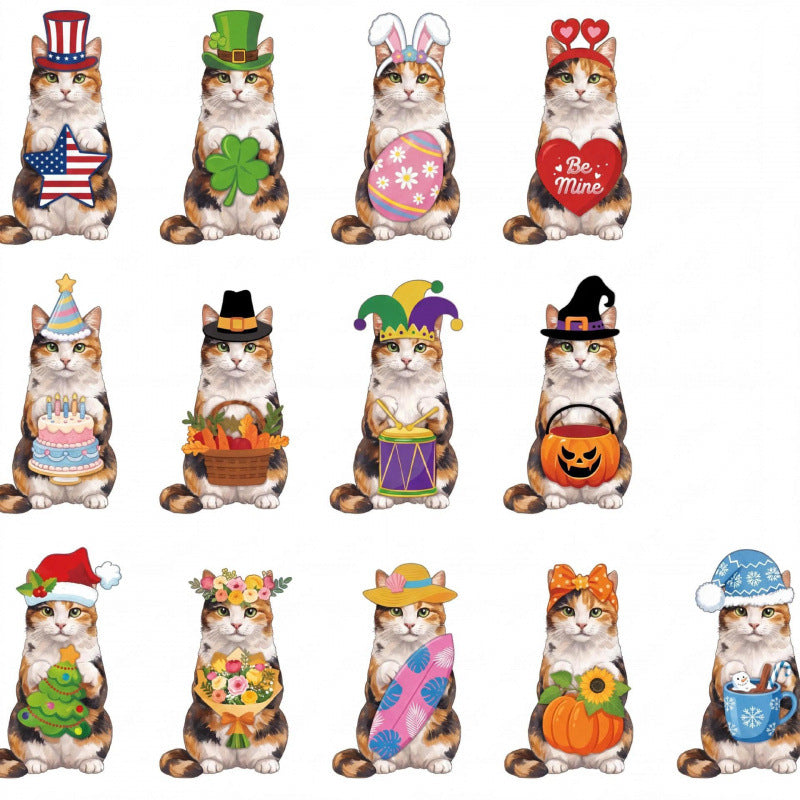 Best-selling interchangeable wooden animal ornaments