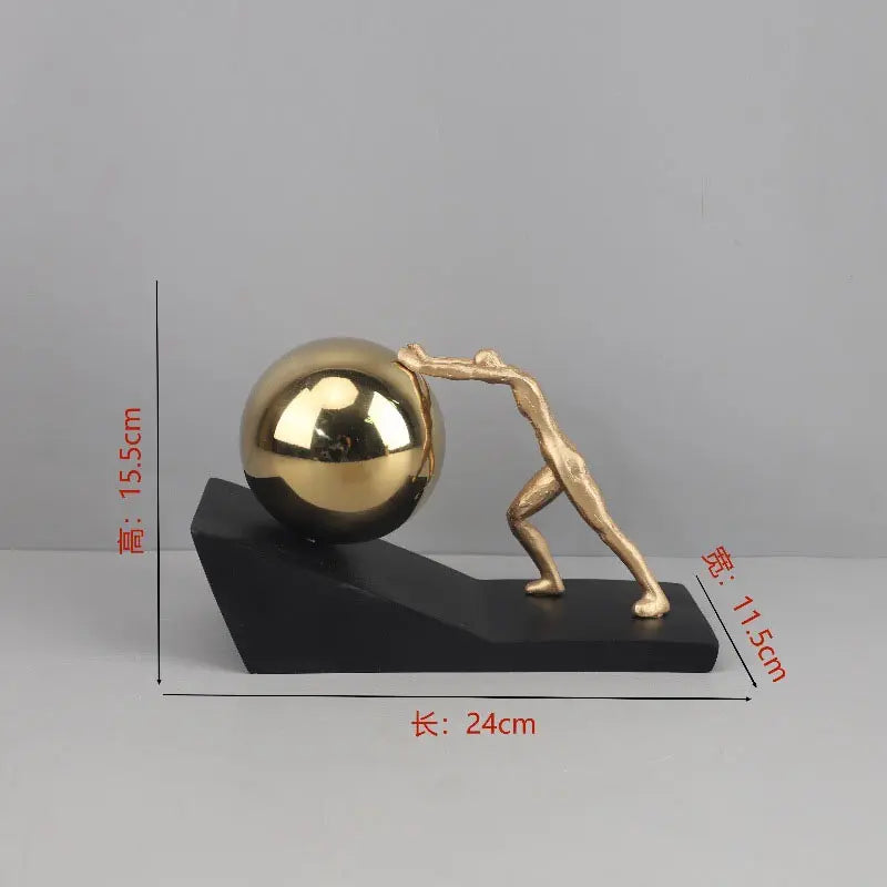 Sisyphus Figure Desk Sculpture
