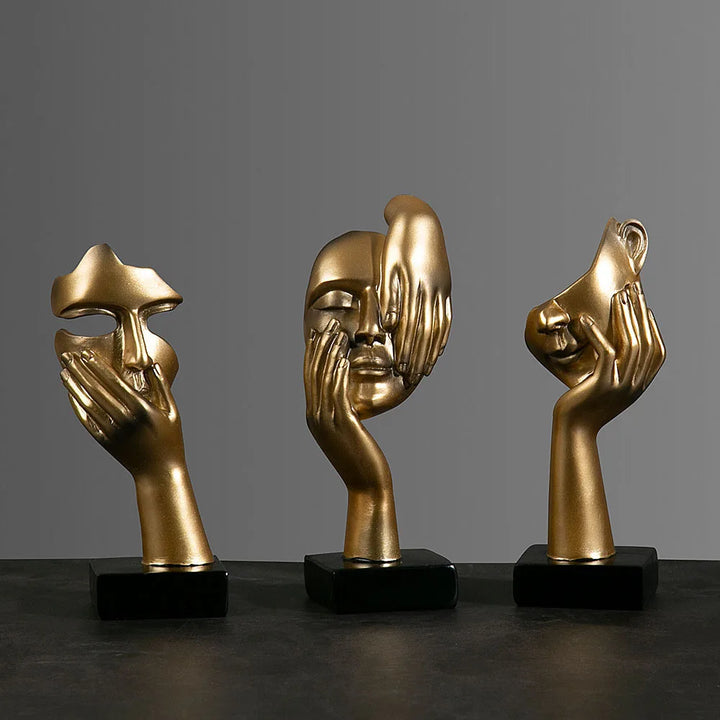 Abstract Face Sculpture