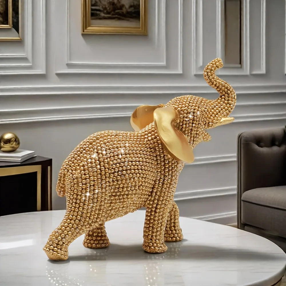 Textured Elephant Figurine