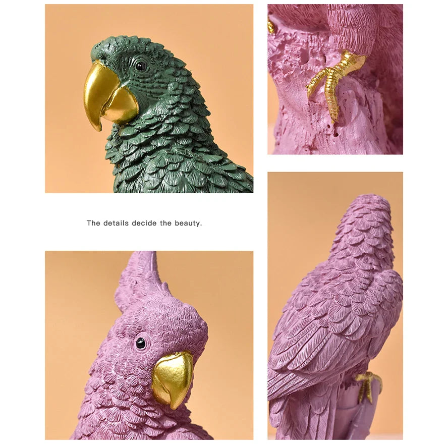 Maison Perché – Artistic Parrot Figurine