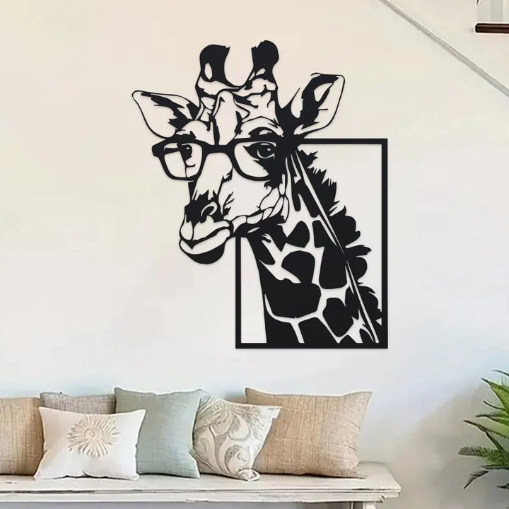 Deer-shaped minimalist metal wall decoration