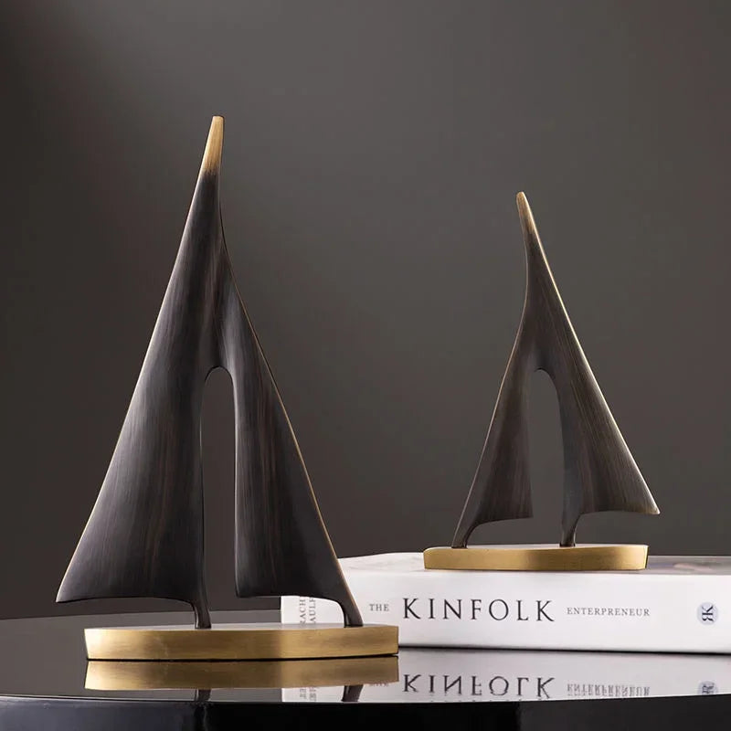 Winds of Serenity Resin Sailboat Decor