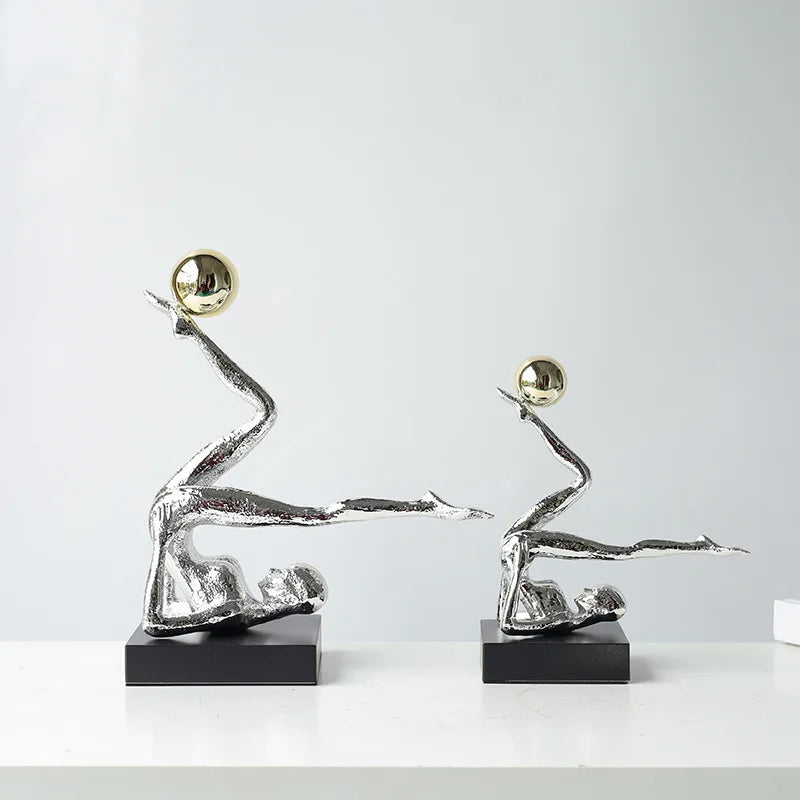 The Equilibrium - Handstand Figure Sculpture in Cast Iron