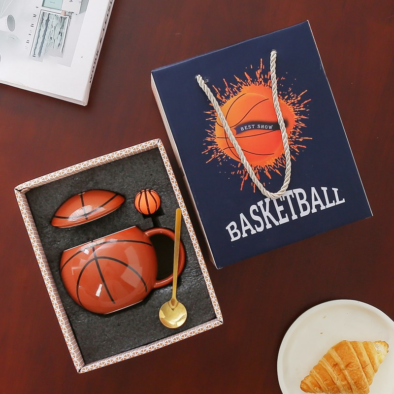 Basketball-Themed Mug — Sports Memorabilia