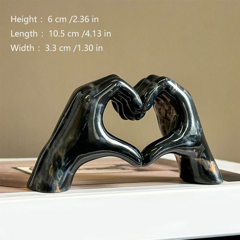 Creative Heart-Gesture Sculpture