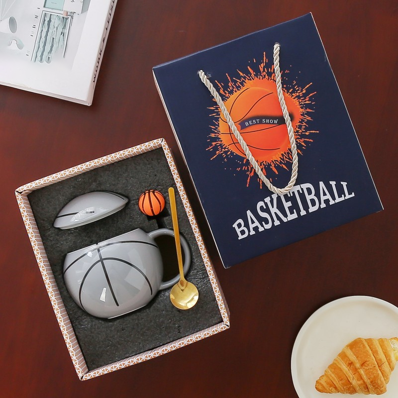 Basketball-Themed Mug — Sports Memorabilia