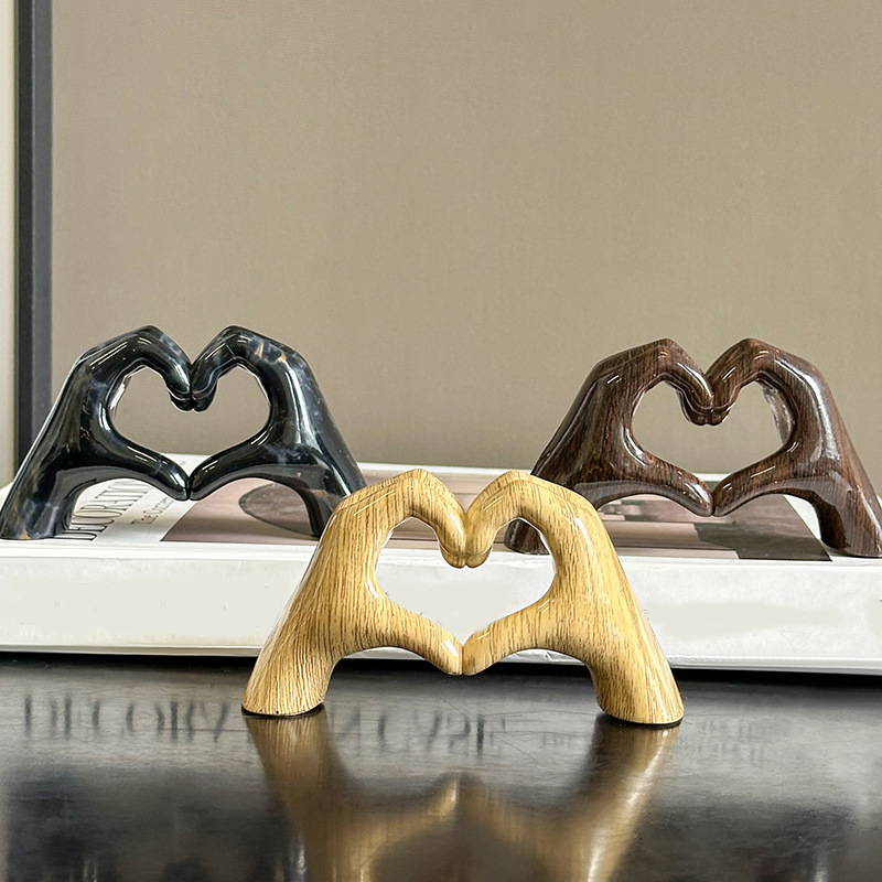 Creative Heart-Gesture Sculpture