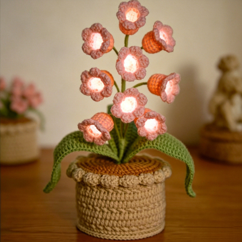 Exquisite Hand-Woven Yarn Potted Plant