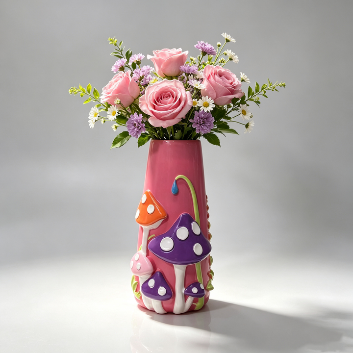 New mushroom-shaped resin flowerpot