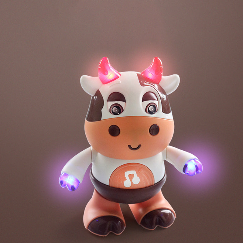 Cute electric dancing calf robot toy