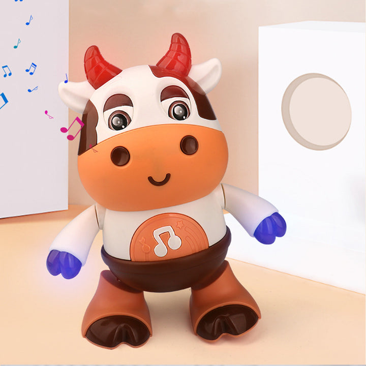 Cute electric dancing calf robot toy