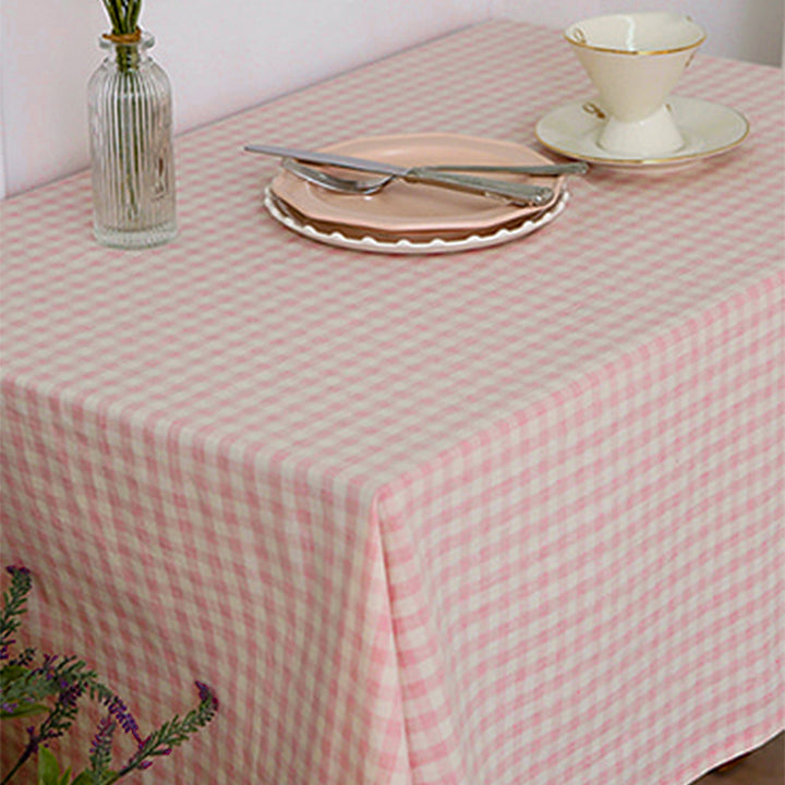 Minimalist Plaid Tablecloth