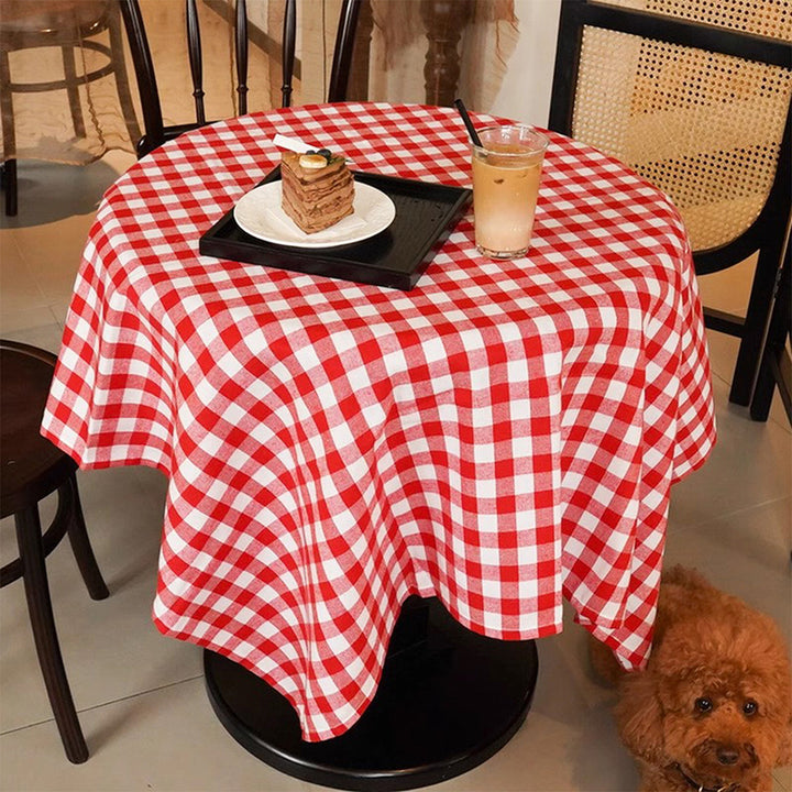 Minimalist Plaid Tablecloth
