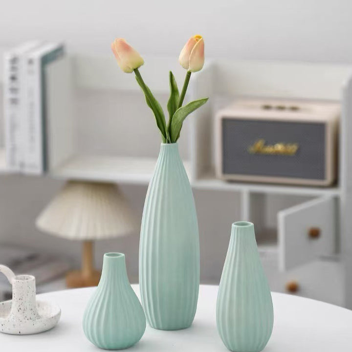 Best-selling minimalist 3-piece ceramic vase set (multi-color)