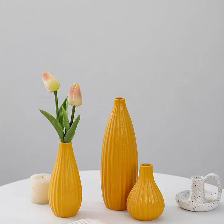Best-selling minimalist 3-piece ceramic vase set (multi-color)