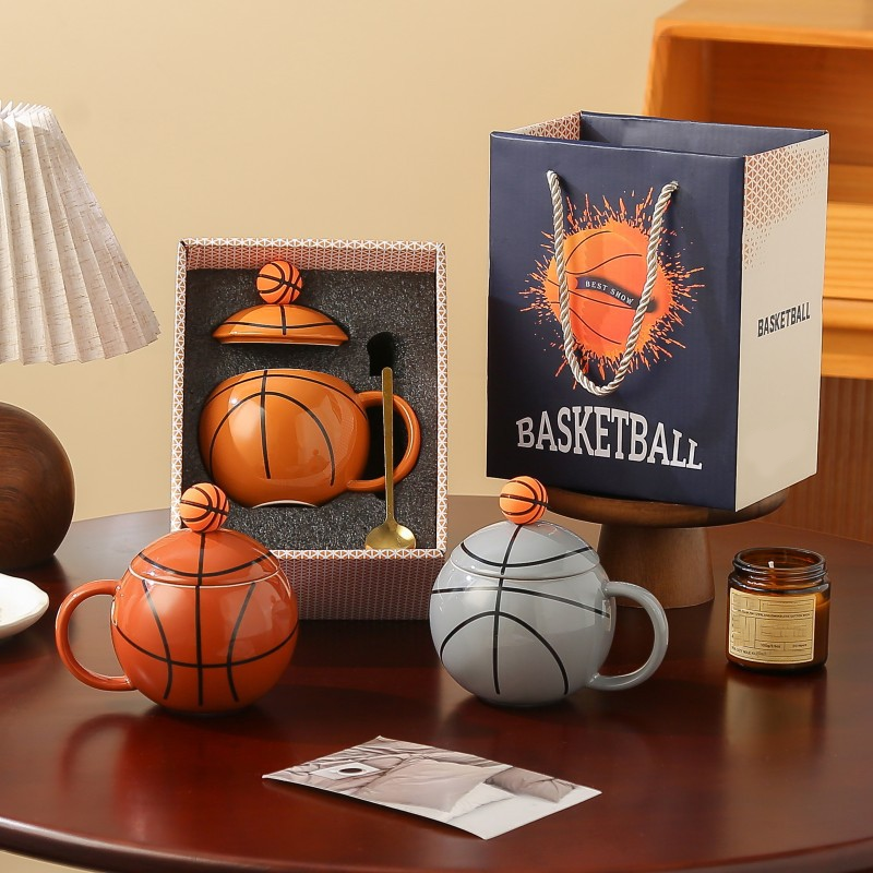 Basketball-Themed Mug — Sports Memorabilia