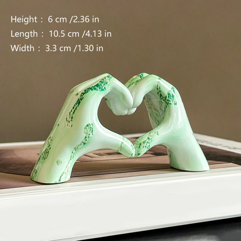 Creative Heart-Gesture Sculpture