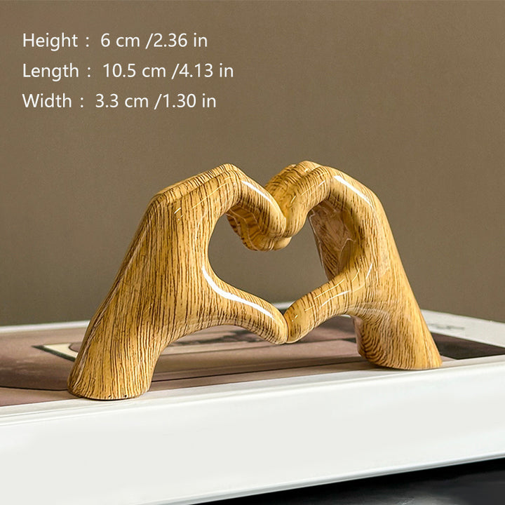 Creative Heart-Gesture Sculpture