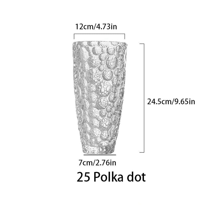 European-style floral arrangement (polka-dot vase)