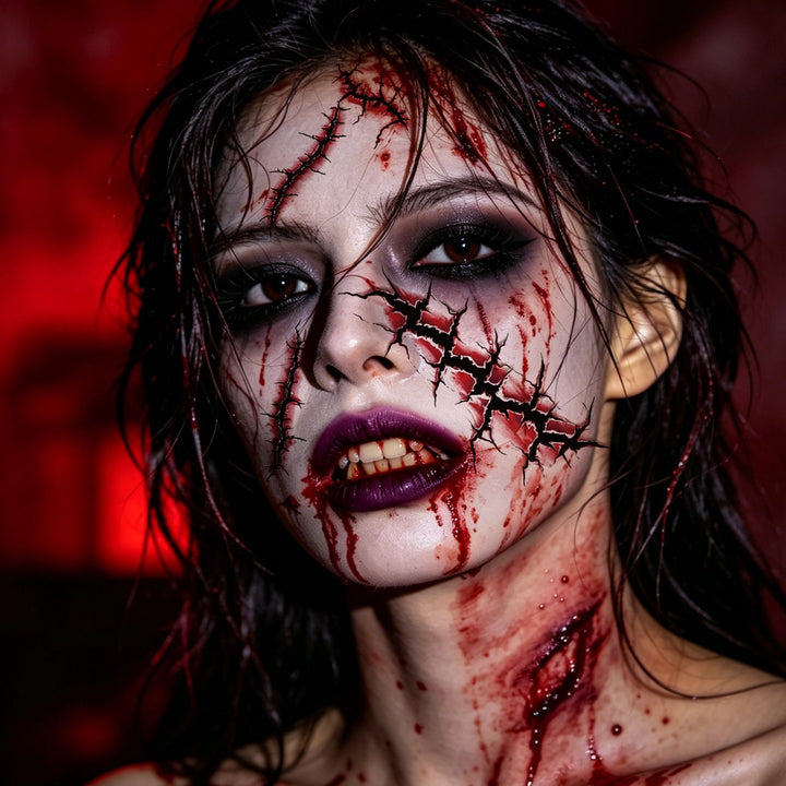 Realistic Horror Scar Temporary Tattoos