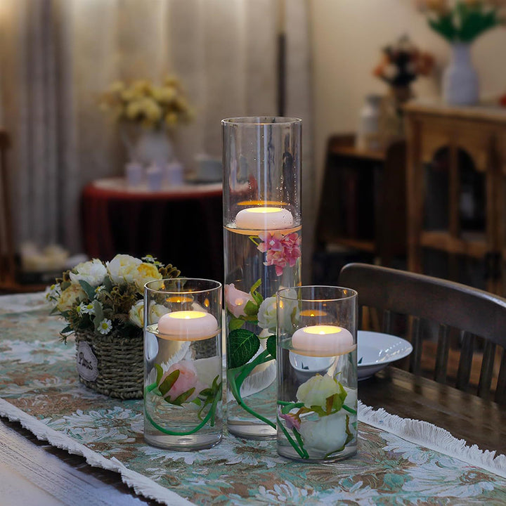 Sensor-activated LED floating candle light