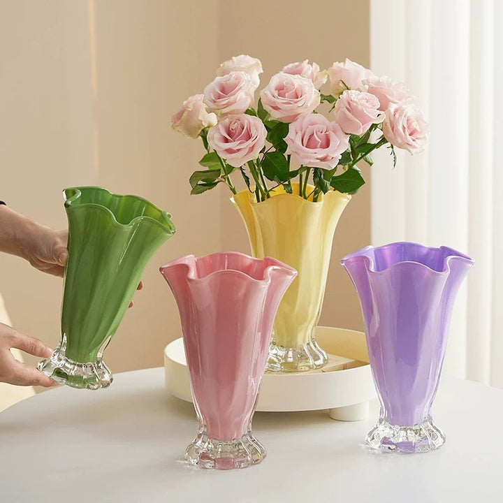 French-style affordable luxury petal vase