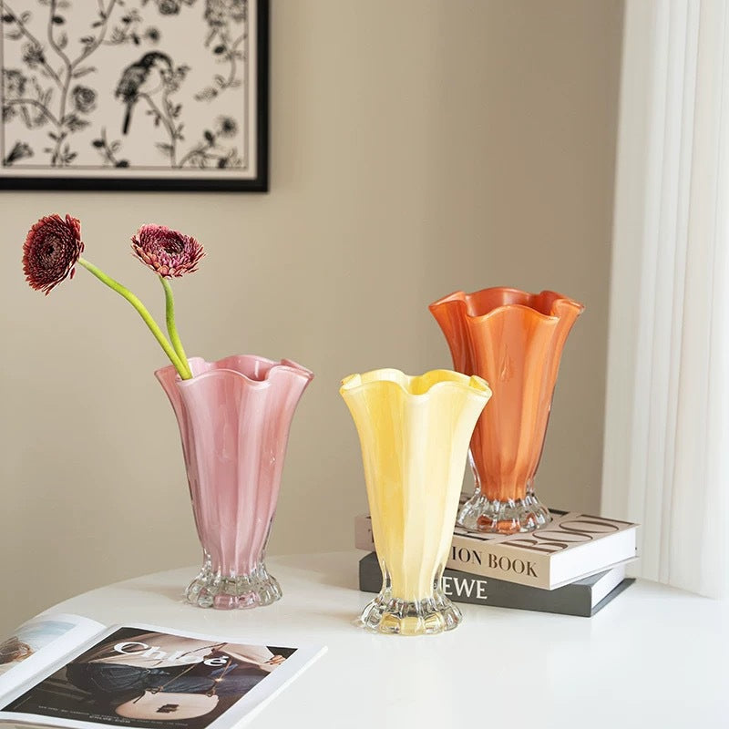 French-style affordable luxury petal vase