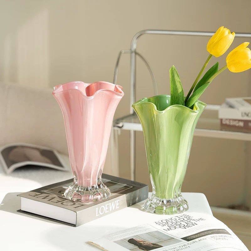 French-style affordable luxury petal vase