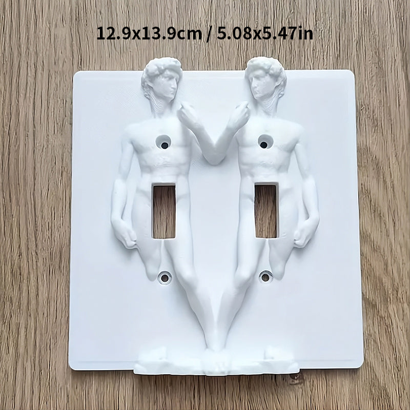 Creative And Fun 3D-Printed Double Light Switch Wall Decor