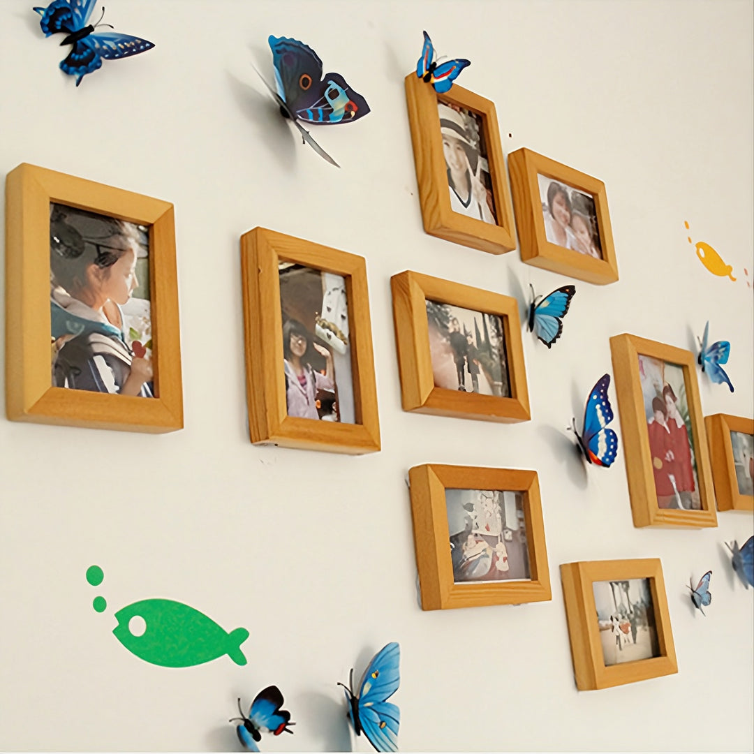 Assorted-Color 3D Self-Adhesive Magnetic Butterfly Decals
